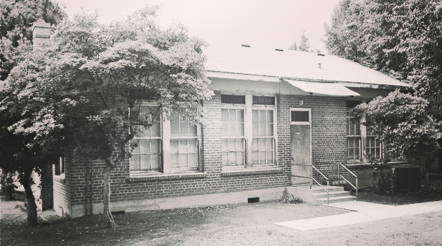 old photo of teacher resource center