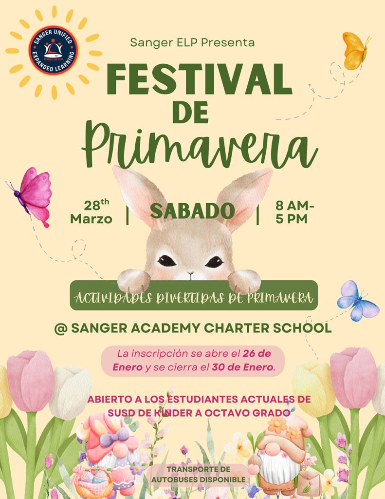 Spring Festival Flyer Spanish